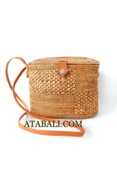 Ata tote bag long leather strap